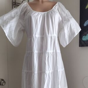 Whimsy + Row Rachel White Midi Dress